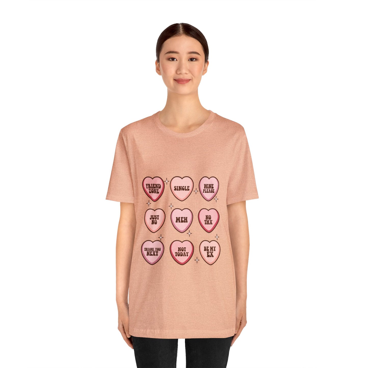 Valentine's Day Candy Hearts Short Sleeve Tee