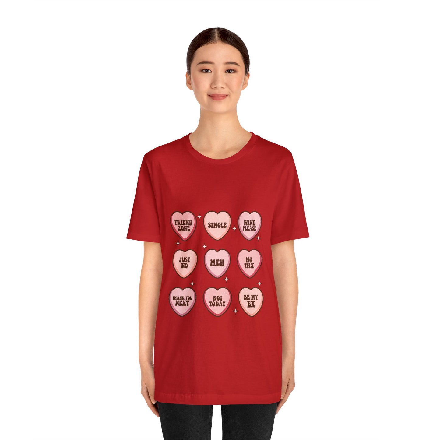 Valentine's Day Candy Hearts Short Sleeve Tee