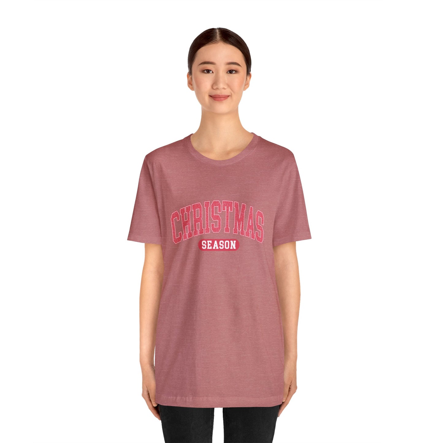 Pink Christmas Season Short Sleeve Tee