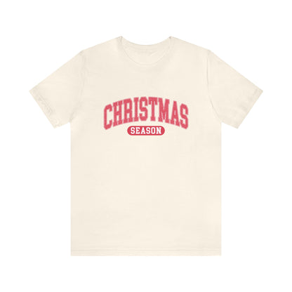 Pink Christmas Season Short Sleeve Tee