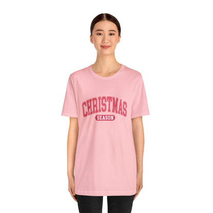 Pink Christmas Season Short Sleeve Tee