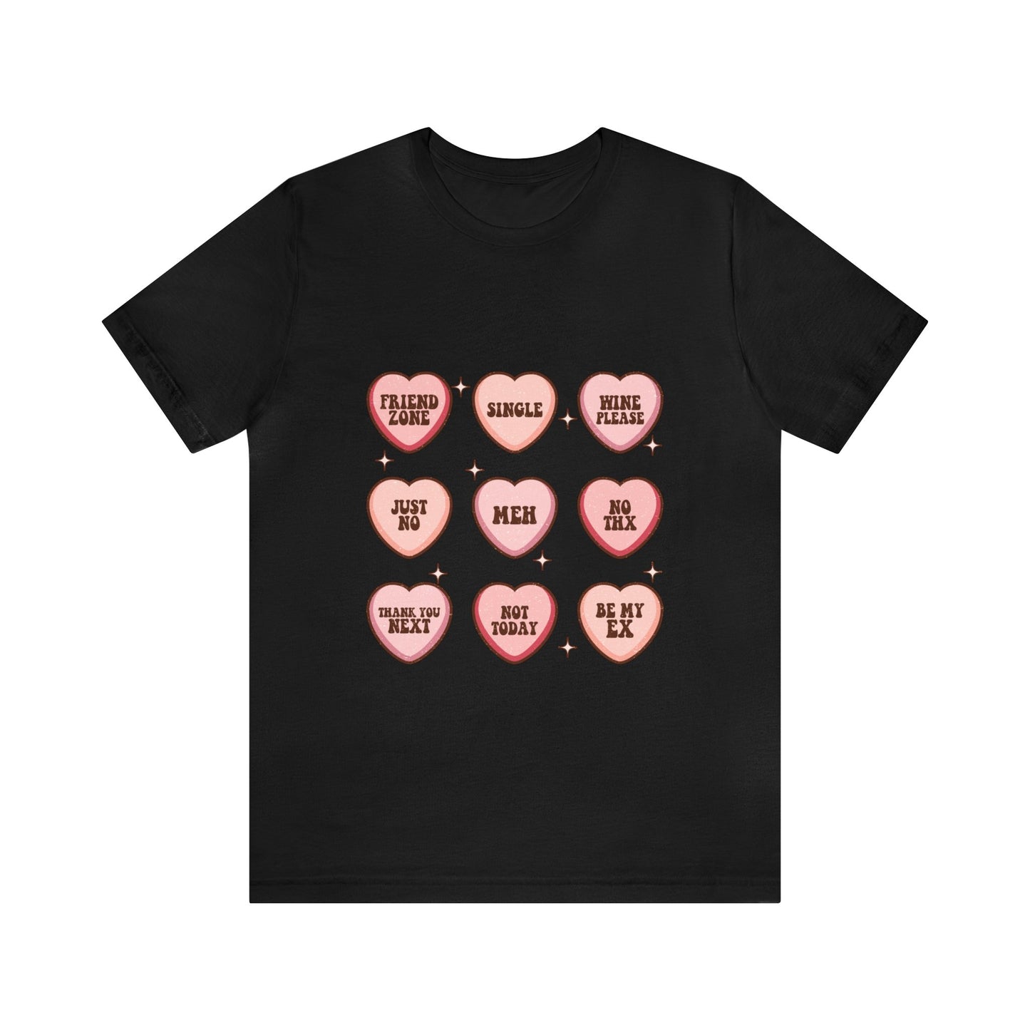 Valentine's Day Candy Hearts Short Sleeve Tee