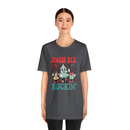 Retro Checkered Jingle Bell Rockin' Short Sleeve Tee