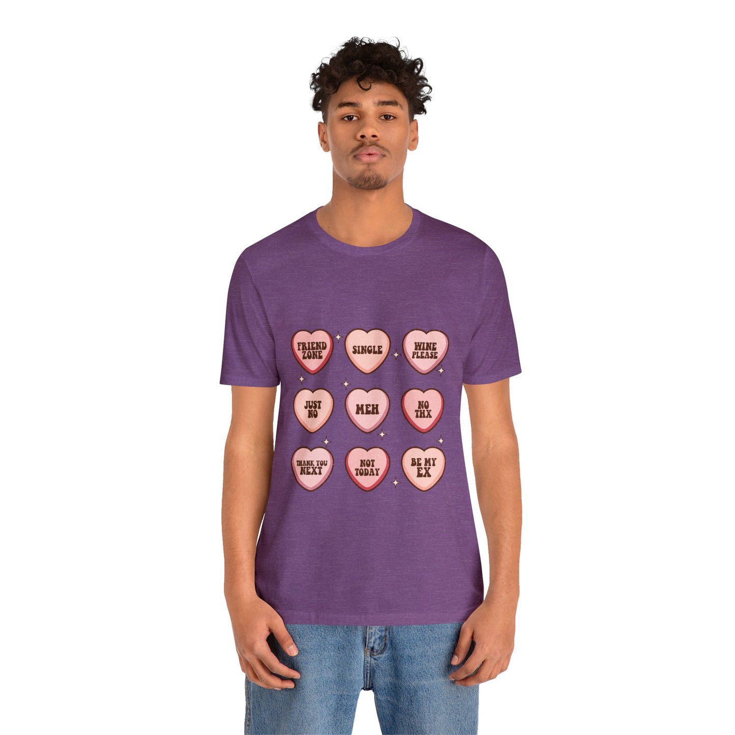 Valentine's Day Candy Hearts Short Sleeve Tee