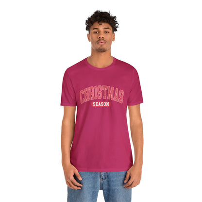 Pink Christmas Season Short Sleeve Tee