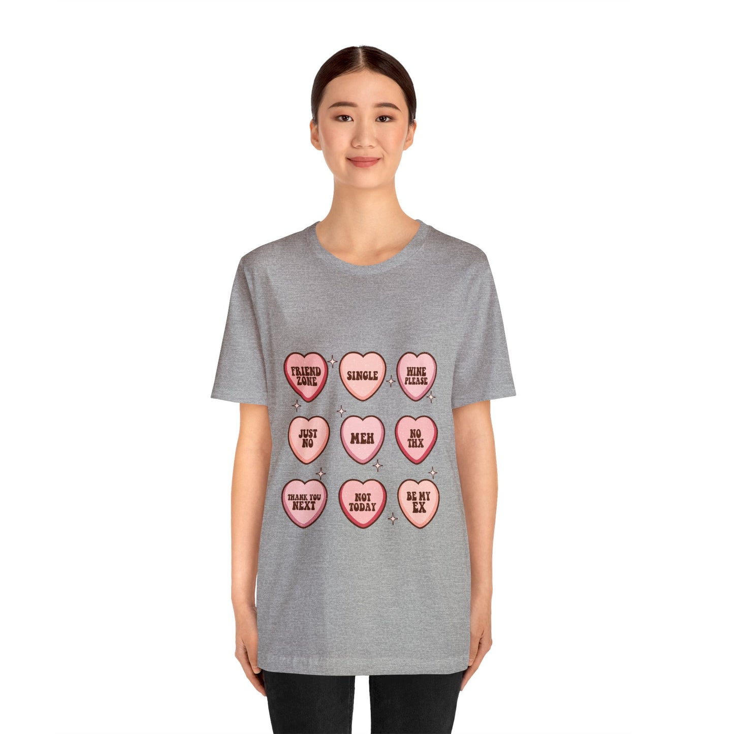 Valentine's Day Candy Hearts Short Sleeve Tee