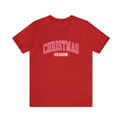 Pink Christmas Season Short Sleeve Tee