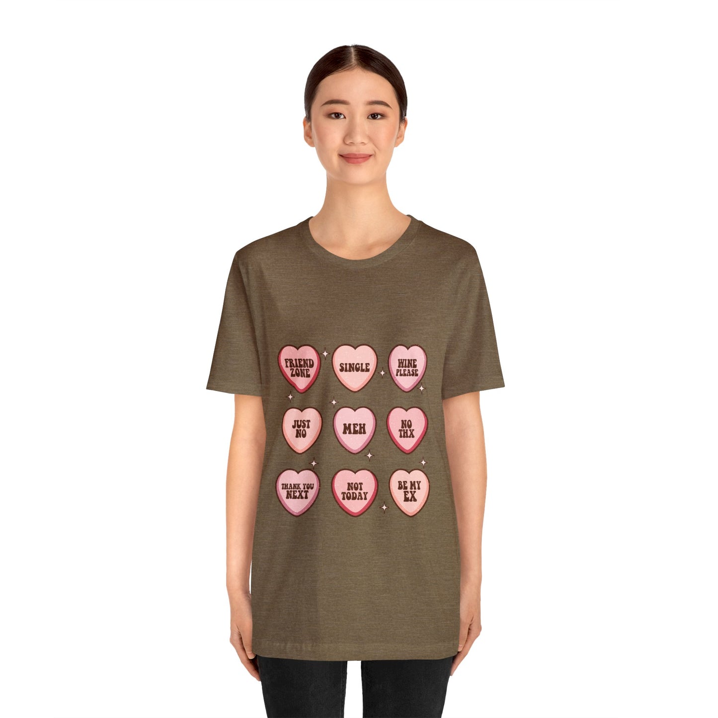 Valentine's Day Candy Hearts Short Sleeve Tee